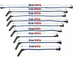 Powertec PowerTEC uždegimo laidai JEEP GRAND CHEROKEE 5.2 5.9 V8 92-99 raudoni