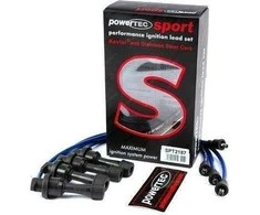 Powertec PowerTEC uždegimo laidai MITSUBISHI ECLIPSE II 4G63 4G63T 95-98 mėlyni
