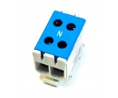 Pozostali LZ gnybtų juosta F-ELEKTRO F2.0294 korpuse, 1 bėgelio (2x50/2x50mm2), Al/Cu, mėlyna