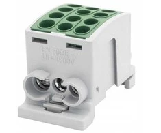 Pozostali Spaustukas HLK F-ELEKTRO F2.0364 100A-3 (1x25,2x16 / 1x25,2x16) Al/Cu IP20 žalias