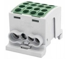 Pozostali Spaustukas HLK F-ELEKTRO F2.0369 100A-4 (1x25,3x16 / 1x25,3x16) Al/Cu IP20 žalias