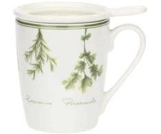 LA PORCELLANA BIANCA COLTIVIA Infuzinis puodelis su dangteliu 350 ml