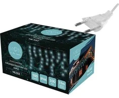 GoodBuy PR 100 LED girlianda, varvekliai, šaltai balta šviesa