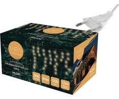 GoodBuy PR 100 LED girlianda, varvekliai, šiltai balta šviesa