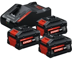 Pradedančiųjų rinkinys 3x EXBA18V-80 + EXAL18V-