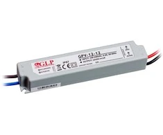 12W LED Maitinimo šaltinis GLP 12V IP67