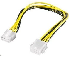 PREMIUMCORD Maitinimo kabelis vidinis 8 kontaktų, prailginimas 28 cm