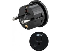Adapteris kelioninis gn. Japan USA wtyk Europa Goobay