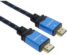 Kabelis PremiumCord HDMI - HDMI 2m mėlyna (kphdm2m2)