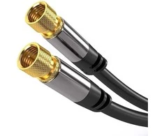 PREMIUMCORD kabelis, palydovinė antena F kištukas - F kištukas (135 dB) 4x ekranuotas 1,5 m