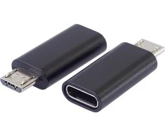 USB adapteris PremiumCord USB-C - mikroUSB Juodieji (kur311- 20)
