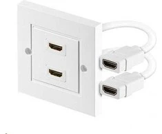 Goobay PremiumCord Moteris 2x HDMI, balta (kphdmz02)