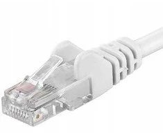 PremiumCord jungiamasis kabelis UTP RJ45-RJ45 CAT6 5m baltas