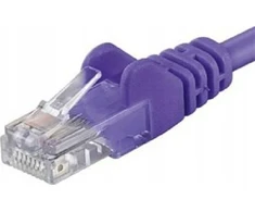 PremiumCord Patch kabelis UTP RJ45-RJ45 CAT6 0,5 m purpurinis