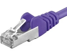 PremiumCord PREMIUMCORD Patch kabelis CAT6a S-FTP, RJ45-RJ45, AWG 26/7 7m fialová
