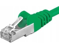 PremiumCord PREMIUMCORD Patch kabelis CAT6a S-FTP, RJ45-RJ45, AWG 26/7 0,25 m žalias