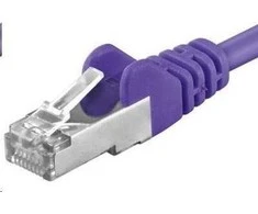 PremiumCord PREMIUMCORD Patch kabelis CAT6a S-FTP, RJ45-RJ45, AWG 26/7 1,5 m purpurinis