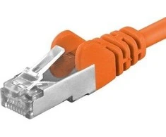 PremiumCord PREMUMCORD FTP kabelis, RJ45-RJ45, AWG 26 / 7 2m oranžinis