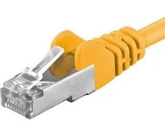 PremiumCord PREMUMCORD Patch CAT6A S- FTP kabelis, RJ45 -RJ45, AWG 26 / 7 0,5m geltona