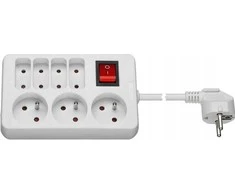 PremiumCord ilgintuvas 230V 1,5m 3+4 lizdai