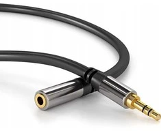 PREMIUMCORD prailginimo laidas, lizdas 3,5 mm - lizdas 3,5 mm M/F 5 m