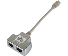 PREMIUMCORD RJ45 skirstytuvas (1 prievadas ISDN + 1 prievadas RJ45 10/100Base T)