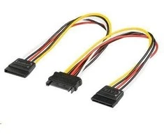 PremiumCord SATA 15- pin - SATA 15- pin x2, 0.16m, Daugiaspalvis (kfsa- 11)