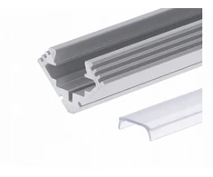 Prescot Profilis LED 45-ALU 1 m su permatomu gaubtu KA-COM Kluś