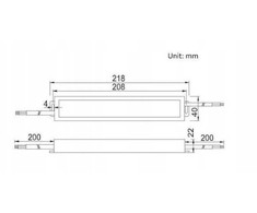 Prescot Scharfer SCH-100-12 LED maitinimo šaltinis hermetiškas 12V 100W baltas