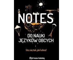 Preston Publishing Juodas užrašų sąsiuvinis užsienio kalboms mokytis