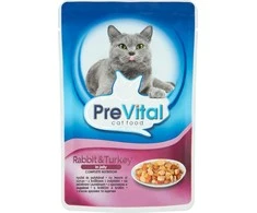 PREVITAL kalakutiena ir triušiena drebučiuose - šlapias kačių ėdalas - 100 g