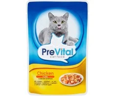 Kačių Maistas - PREVITAL Vištiena želė drėgnas kačių maistas 100g