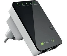 Techly 301078 Belaidis mini maršrutizatorius / signalo stiprintuvas 802.11n 300Mbps, įskiepis