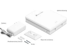 TP-LINK Omada AX3000 Desktop Wi-Fi 6 prieigos taškas | EAP650-Desktop | 802.11ax | 2402 Mbit/s | Ethernet LAN (RJ-45) jungtys 4 | MU-MiMO Taip | PoE