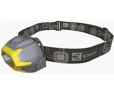 Ant galvos tvirtinamas LED žibintuvėlis P3532 EMOS 3W/3xAAA geltonas