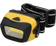 Orno LED žibintas ant galvos VIRONE, 3W, 170lm, elementai 3xAAA (neįeina), juodos/geltonos sp