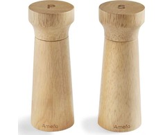 Prieskonių malūnėlis Amefa Młynki do soli lub pieprzu, 2 vnt., 15 cm, drewniane
