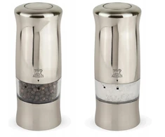 Prieskonių malūnėlis Peugeot Duo PM+SM Z electric sidabrinis 14 cm