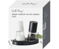 Prieskonių malūnėlis Vialli Design Rinkinys MŁYNKÓW DO SOLI I PIEPRZU LIVIO 25769 VIALLI DESIGN