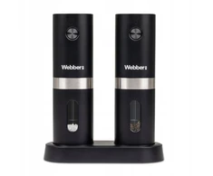 Prieskonių malūnėlis Webber MŁYNEK DO PIEPRZU I SOLI ELEKTRYCZNY AKUMULATOROWY USB 2 SZT WEBBER PREMIUM