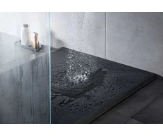 Stačiakampis granitinis dušo padėklas Deante Correo, Nero, 120x80 cm