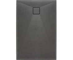 Stačiakampis granitinis dušo padėklas Deante Correo, Anthracite metallic, 120x80 cm