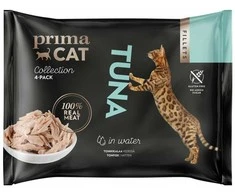 ĖDAL KONS KATĖMS PRIMACAT TUNAS 4X50G