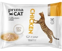 Šlapias kačių maistas Prima, vištiena, 0.04 kg, 4 vnt.