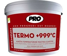 PRO Aukštatemperatūrinė mastika-glaistas TERMO +999°C 1,5kg