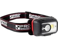 PRO LED PRIEKINIS ŽIBINTAS SU BATERIJA. 450LM (1 vnt.)