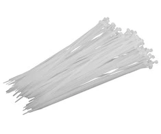‎Opaski Nailoniniai kabelių raiščiai (balti), 4,8x200 mm, 100 vnt., proline
