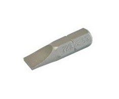Końcówka 1/4 colio plokščias antgalis 6,5 * 1,2 mm, ilgis 25 mm, 10 vnt. prolino [p]