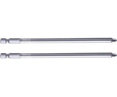 Końcówka 1/4" pozidriv antgalis nr. 3, ilgis 100 mm, 2 vnt., s2, prolinas
