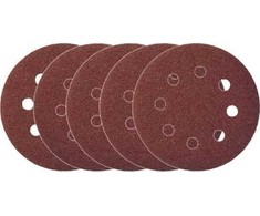 Krążki Šlifavimo diskai su lipdukais ir skylutėmis, 125 mm, 5 vnt., gr 40, proline